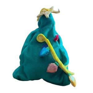 Mary Meyer Christmas‎ Tree Plush Toy Multicolor 10” Green Zipper Pocket